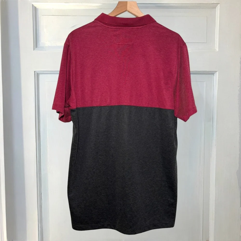 FSU Florida State‎ Seminoles Nike Dri Fit Men's L Maroon Black Polo Shirt NCAA